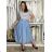 Women's Oversized Knitted Long Sleeve Sweater ZAIRA (S/M ONE SIZE) ITALIAN FASHION IMSM26000247/DUR S / M / L Light blue