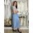 Women's Oversized Knitted Long Sleeve Sweater ZAIRA (S/M ONE SIZE) ITALIAN FASHION IMSM26000247/DUR S / M / L Light blue