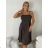 Women's Long Chiffon Short Sleeve Dress (S/M ONE SIZE) ITALIAN FASHION IMWGS231048