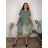 Women's Oversized Knitted Long Sleeve Sweater (S/M ONE SIZE) ITALIAN FASHION IMSN2416125