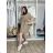 Summer dress oval short sleeve women's oversized (50/52/54 ONE SIZE) ITALIAN FASHION IM425011 M/L/XL white
