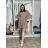Summer dress oval short sleeve women's oversized (50/52/54 ONE SIZE) ITALIAN FASHION IM425011 M/L/XL white