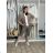 Women's Oversized Knitted Long Sleeve Sweater (42/44/46 ONE SIZE) ITALIAN FASHION IMSM26338/DUR