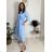 Classic shirt dress 3/4 long sleeve women's OLIVIE (M/L/XL ONE SIZE) ITALIAN FASHION IMPSS268140