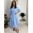 Classic shirt dress 3/4 long sleeve women's OLIVIE (M/L/XL ONE SIZE) ITALIAN FASHION IMPSS268140