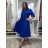 Classic shirt dress 3/4 long sleeve women's OLIVIE (M/L/XL ONE SIZE) ITALIAN FASHION IMPSS268140