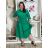 Classic shirt dress 3/4 long sleeve women's OLIVIE (M/L/XL ONE SIZE) ITALIAN FASHION IMPSS268140