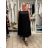 Summer dress oval short sleeve women's oversized (50/52/54 ONE SIZE) ITALIAN FASHION IM425011 50/52/54 black