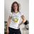 T-shirt short sleeve women (UNI S-M) ITALIAN FASHION IMM20330 white S / M / L