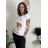 T-shirt short sleeve women (UNI S-M) ITALIAN FASHION IMM20330 white S / M / L