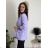 Women's Long Chiffon Short Sleeve Dress (S/M ONE SIZE) ITALIAN FASHION IMWGM23456 L/XL purple