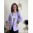 Women's Long Chiffon Short Sleeve Dress (S/M ONE SIZE) ITALIAN FASHION IMWGM23456 L/XL purple