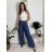 Elegant trousers with belt for women (S/M/L ONE SIZE) ITALIAN FASHION IM425057