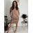 Women's Long Sleeve T-Shirt Oversized (XL-4XL) ALNWICK BES19WP90278 M / L beige