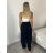 Summer dress oval short sleeve women's oversized (50/52/54 ONE SIZE) ITALIAN FASHION IM425011