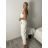Women's Summer Long Pants (M/L ONE SIZE) ITALIAN FASHION IMD24054 M / L light beige