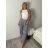Summer dress oval short sleeve women's oversized (50/52/54 ONE SIZE) ITALIAN FASHION IM425011