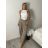 Summer dress oval short sleeve women's oversized (50/52/54 ONE SIZE) ITALIAN FASHION IM425011