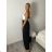 Elegant trousers with belt for women, oversized (44/46/48 ONE SIZE) ITALIAN FASHION IM425557
