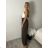 Elegant trousers with belt for women, oversized (44/46/48 ONE SIZE) ITALIAN FASHION IM425557