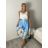 Women's long skirt (uni s / m) ITALIAN FASHION IMD20135 S / M / L Light blue