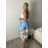 Women's long skirt (uni s / m) ITALIAN FASHION IMD20135 S / M / L Light blue