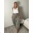 Women's Long Leather Pants (S/M ONE SIZE) ITALIAN FASHION IMWAD234126