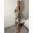 Women's summer icecool sleeveless long dress (S/M/L ONE SIZE) ITALIAN FASHION IMM22974 M / L Brown