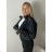 Women's Long Sleeve Jacket (S/M ONE SIZE) ITALIAN FASHION IMWB232761 S / M / L / XL black