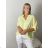 Women's Long Chiffon Short Sleeve Dress (S/M ONE SIZE) ITALIAN FASHION IMWGS231048  white