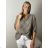Women's Long Chiffon Short Sleeve Dress (S/M ONE SIZE) ITALIAN FASHION IMWGS231048  white