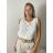 Women's Long Chiffon Short Sleeve Dress (S/M ONE SIZE) ITALIAN FASHION IMWGS231048 S / M / L white