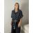 Classic 3/4 long sleeve shirt for women, oversized (50/52/54 ONE SIZE) ITALIAN FASHION IMWDL252349