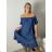 Long formal elegant ball gown dress (UNI s-m) ITALIAN FASHION IMM20FL5620 S / M / L Medium blue