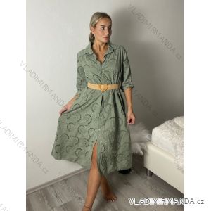 Women's Long Summer Sleeveless Dress (S/M ONE SIZE) ITALIAN FASHION IMPDY22LS16208