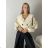 Women's Long Sleeve Jacket (S/M ONE SIZE) ITALIAN FASHION IMWB232761 S / M / L beige