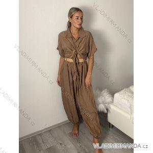 Women's Long Chiffon Short Sleeve Dress (S/M ONE SIZE) ITALIAN FASHION IMWGS231048