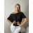 Women's Slim Oversize Long Sleeve Sweater (S/M ONE SIZE) ITALIAN FASHION IMWGM23439 S / M / L black