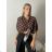 Classic 3/4 long sleeve shirt for women, oversized (50/52/54 ONE SIZE) ITALIAN FASHION IMWDL252349 S / M / L Brown