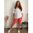 Women's Plus Size Long Sleeve Oversize Shirt (XL/2XL ONE SIZE) ITALIAN FASHION IMBM23015 54/56/58 white