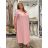Shirt extended 3/4 long sleeve women's (L/XL/2XL ONE SIZE) ITALIAN FASHION IM423025 modrá královská 54-58