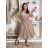 Classic shirt dress 3/4 long sleeve women's OLIVIE (M/L/XL ONE SIZE) ITALIAN FASHION IMPSS268140