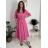 Classic shirt dress 3/4 long sleeve women's OLIVIE (M/L/XL ONE SIZE) ITALIAN FASHION IMPSS268140
