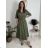 Classic shirt dress 3/4 long sleeve women's OLIVIE (M/L/XL ONE SIZE) ITALIAN FASHION IMPSS268140