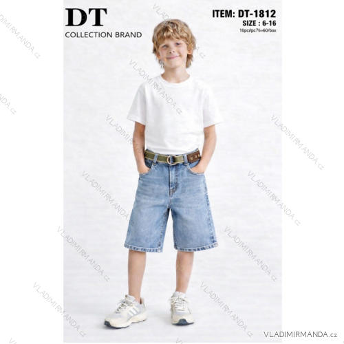 Summer jeans shorts for boys  (6-16 let) SAD26DT-1812