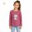 Long sleeve T-shirt for girls (98-128) KUGO WK1225