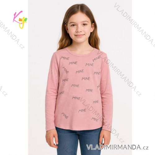 Long sleeve T-shirt for girls (134-164) KUGO WL0945