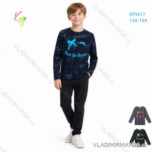 Long sleeve t-shirt for boys (134-164) KUGO DT9417