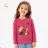 Long sleeve T-shirt for children's girls (98-128) KUGO FC1121