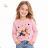 Long sleeve T-shirt for children's girls (98-128) KUGO FC1121